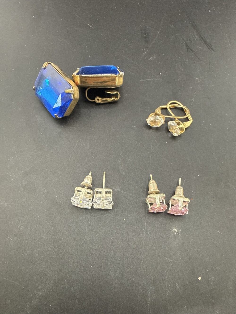 Lot Of 4 Assorted Fashion Earrings